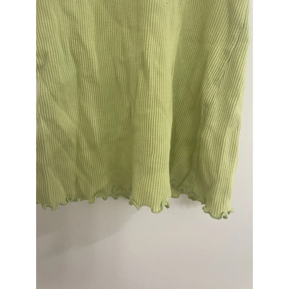 Vintage‎ Green Lettuce Tank Top Lake Tahoe California Granolagirl Xxs